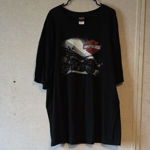 Harley-Davidson Black and Red Motorcycle Tee